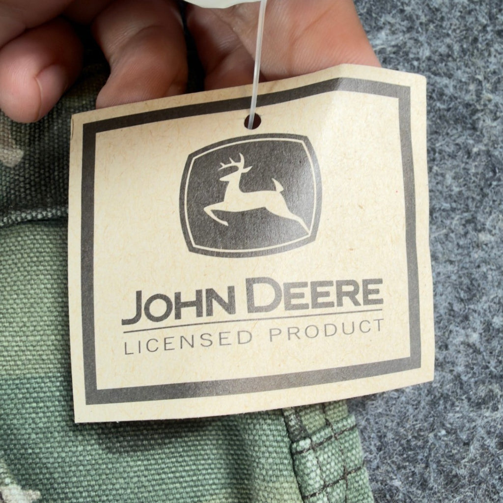 John Deere Carpenter Pants Boys 16 Y2K Camo Cotton Canvas Workwear Deadstock NWT - take2supply