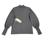 Erin London Women Medium Gray Mock Neck Puff Sleeve Rayon Sweater NWT 00125 - take2supply