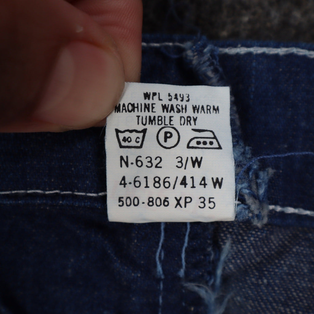Dee Cee Rappers Jeans Womens 16 Regular Vintage Deadstock Blue Cotton USA Made - take2supply