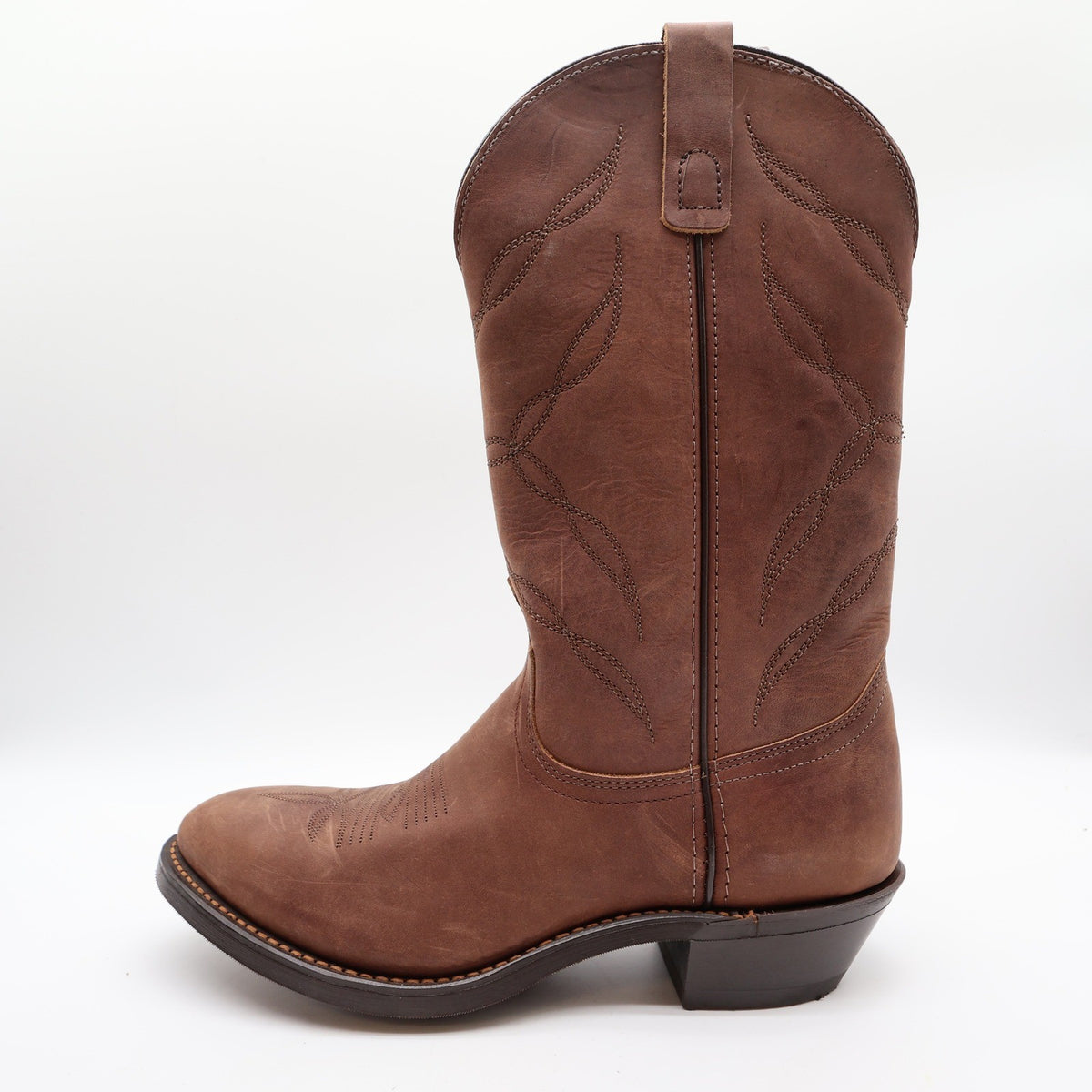 Laredo Western Boots Mens 8.5 D Tan Leather Cowboy Roping 28-1805 NWT - take2supply