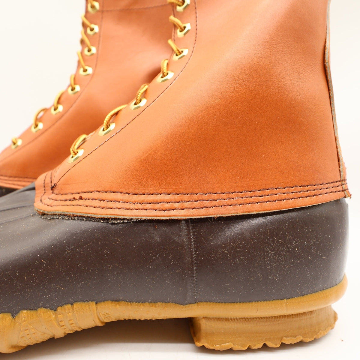 Herman Survivors Vintage 80s Hunter Duck Boots Mens 12 Brown Leather USA NEW - take2supply