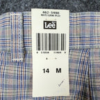 Vintage Lee Casuals Pleated Shorts Womens 14 Medium Plaid Cotton NWT 90s - take2supply