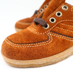 Walker Shoes Oxford Kids 11.5D Vintage Brown Suede Crepe Sole Deadstock 2646 - take2supply