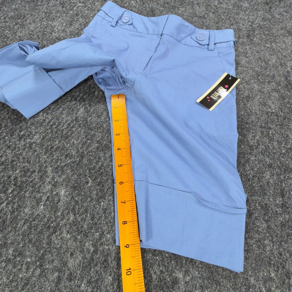 Amy Byer Y2K Bermuda Shorts Girls 8 Blue Cotton Spandex NWT - take2supply