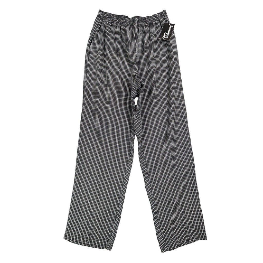 Southern Lady Pants Womens M Black White Windowpane Pull On NWT NOS - take2supply