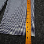Southern Lady Pants Womens 12 Navy White Gingham Cotton Stretch Side Zip NOS - take2supply