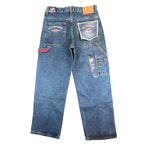 U.S. Polo Assn Carpenter Jeans Boys 14 Blue Cotton Easy Fit Utility NWT - take2supply