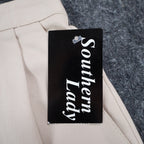 Southern Lady Culottes Womens 10 Vintage 90s Khaki Twill Pleated Wide Leg Shorts - take2supply
