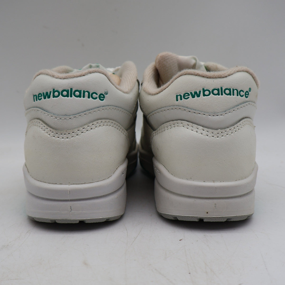 New Balance KC500GR Shoes Kids 11.5 M Vintage 90s White Green Leather Deadstock - take2supply