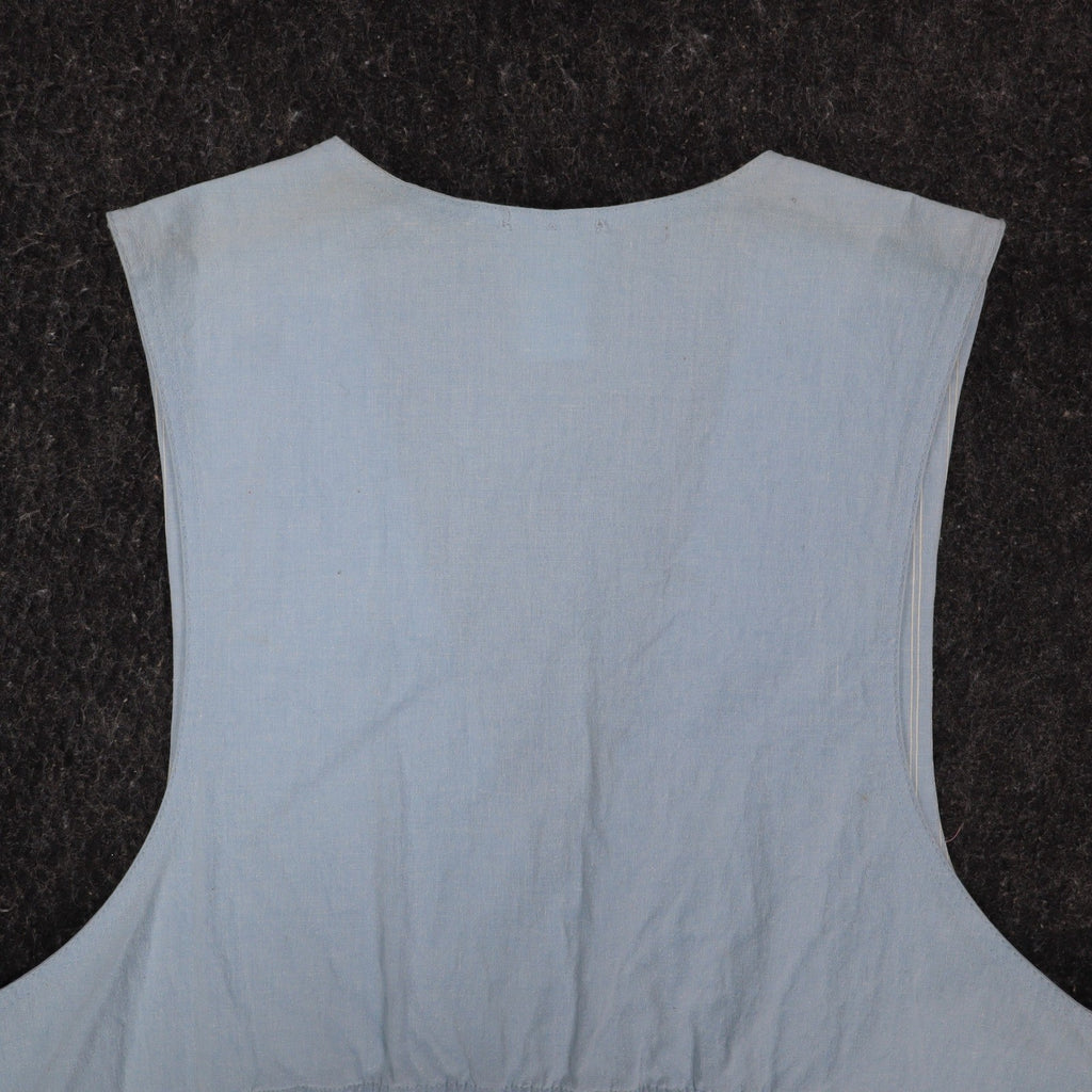 D.K. Gold Vest Womens 1X Vintage 90s Blue Floral Reversible Cotton Blend NWT - take2supply