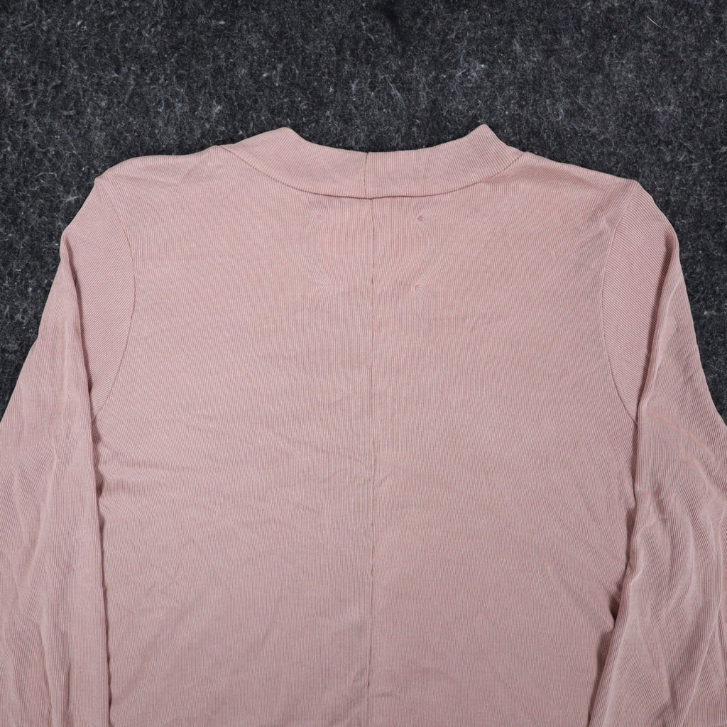 By Together You & I Tunic Top Womens Small Mauve Ribbed Mock Neck Flowy USA - take2supply