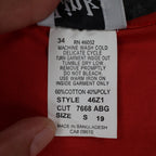Links 3/4 Sleeve V-Neck Top Small Vintage Y2K Red Beaded Embellished - take2supply