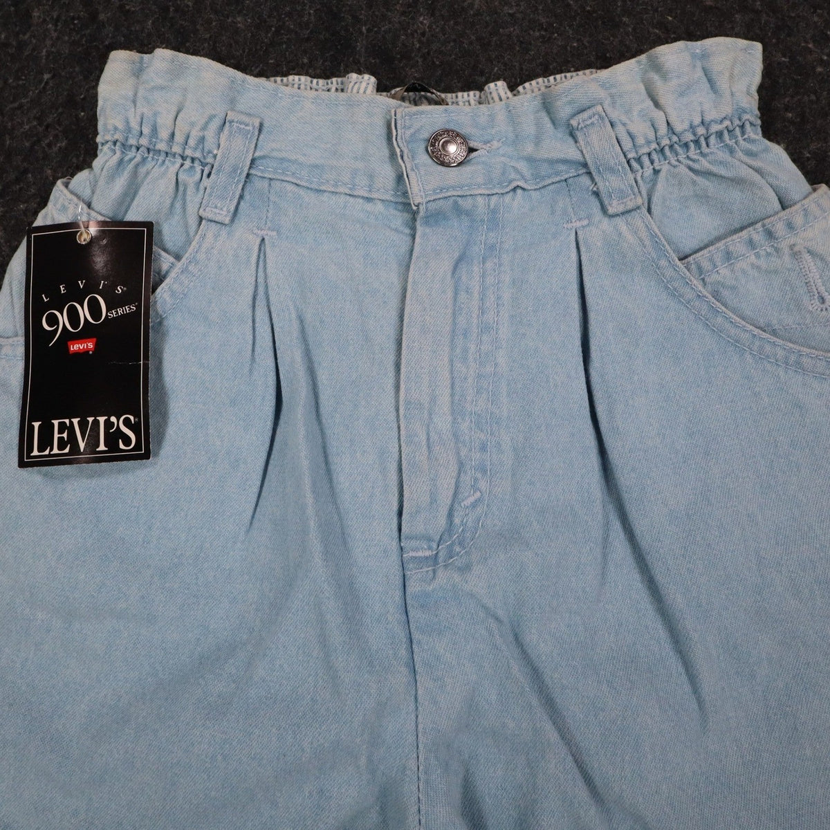 Levi's 917 Shorts Womens 12 Vintage 90s Light Wash Denim Made in USA Deadstock - take2supply
