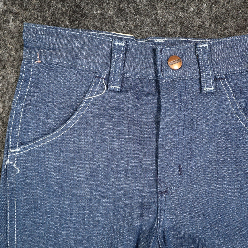 Vintage Young Maverick Boys Jeans Size 7 Blue Flare Leg USA NWT - take2supply
