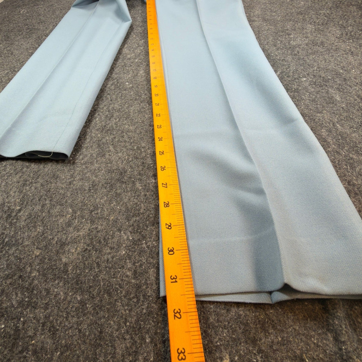 Dee Cee 70s Dress Pants Mens 31x32 Light Blue Stretch Polyester Vintage NEW - take2supply