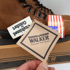 Walker Vintage Work Boots Mens 9 Brown Leather Deadstock Made In USA NIB NWT - take2supply