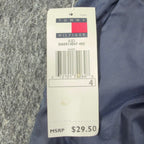 Tommy Hilfiger Y2K Windbreaker Track Pants Kids 4 Navy Blue Nylon NWT Vintage - take2supply