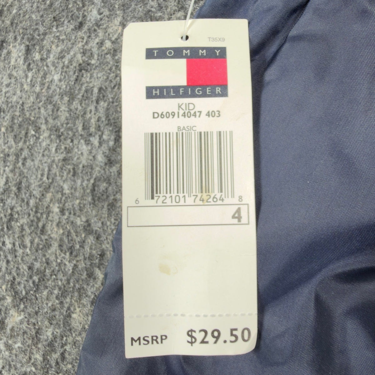 Tommy Hilfiger Y2K Windbreaker Track Pants Kids 4 Navy Blue Nylon NWT Vintage - take2supply