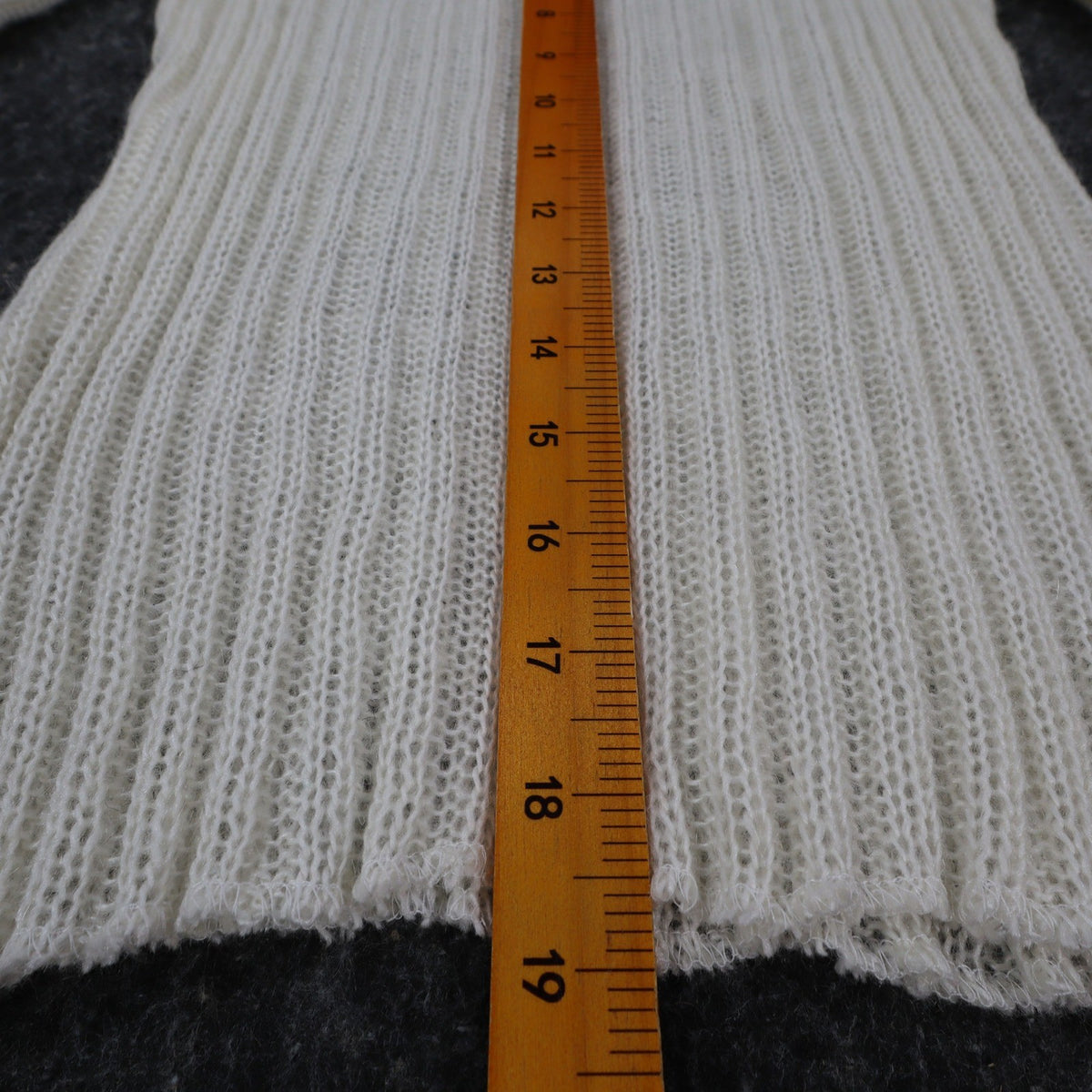 A. Byer Sweater Womens Medium Vintage 90s Cream Mohair Ribbed Open Knit Top - take2supply