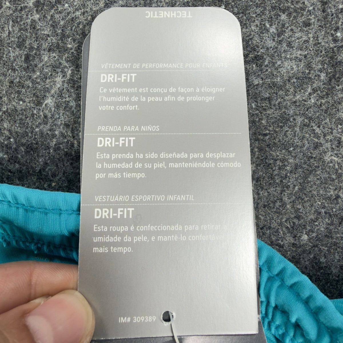 Nike Y2K Technetic Dri-FIT Shorts Girls XL Teal Blue NWT 423514 New - take2supply