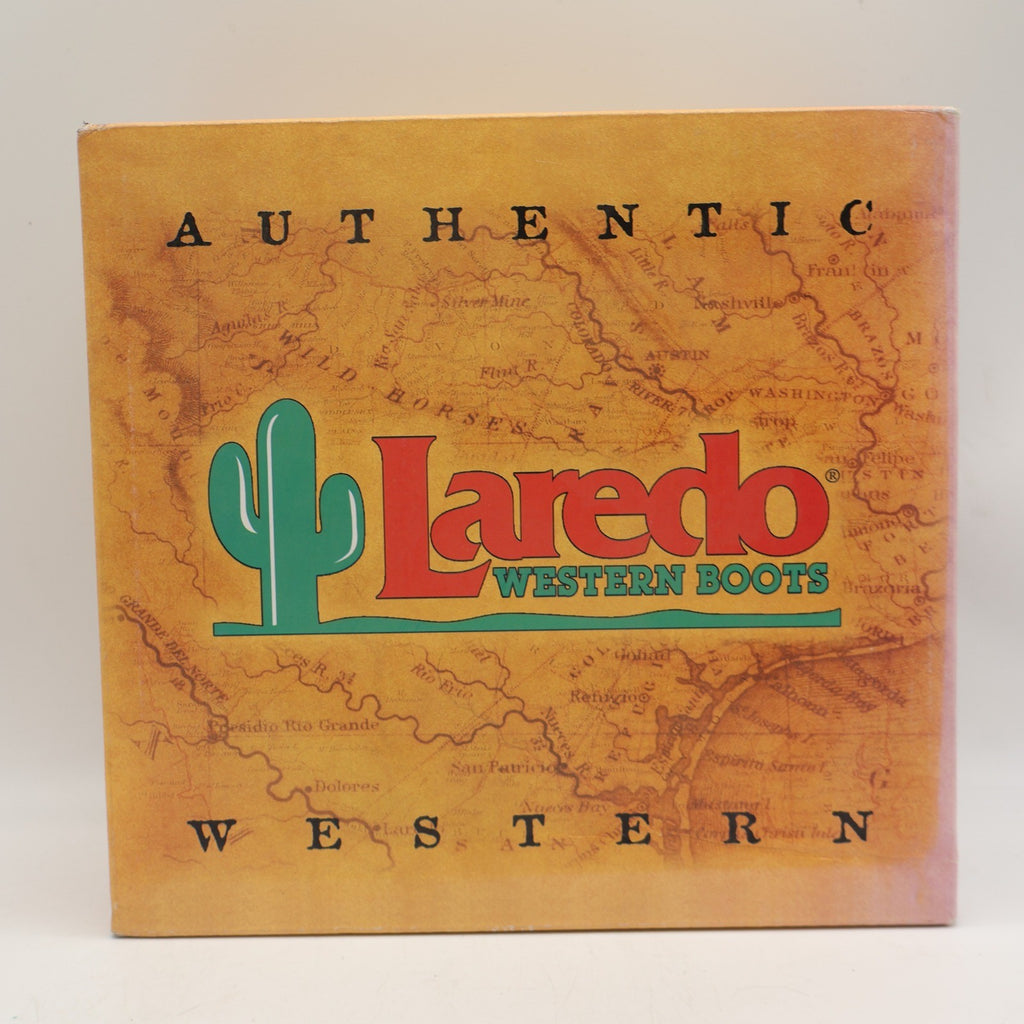 Laredo Western Kiltie Boots Womens 10 Tan Leather Lace Up Fringe 551 New In Box - take2supply