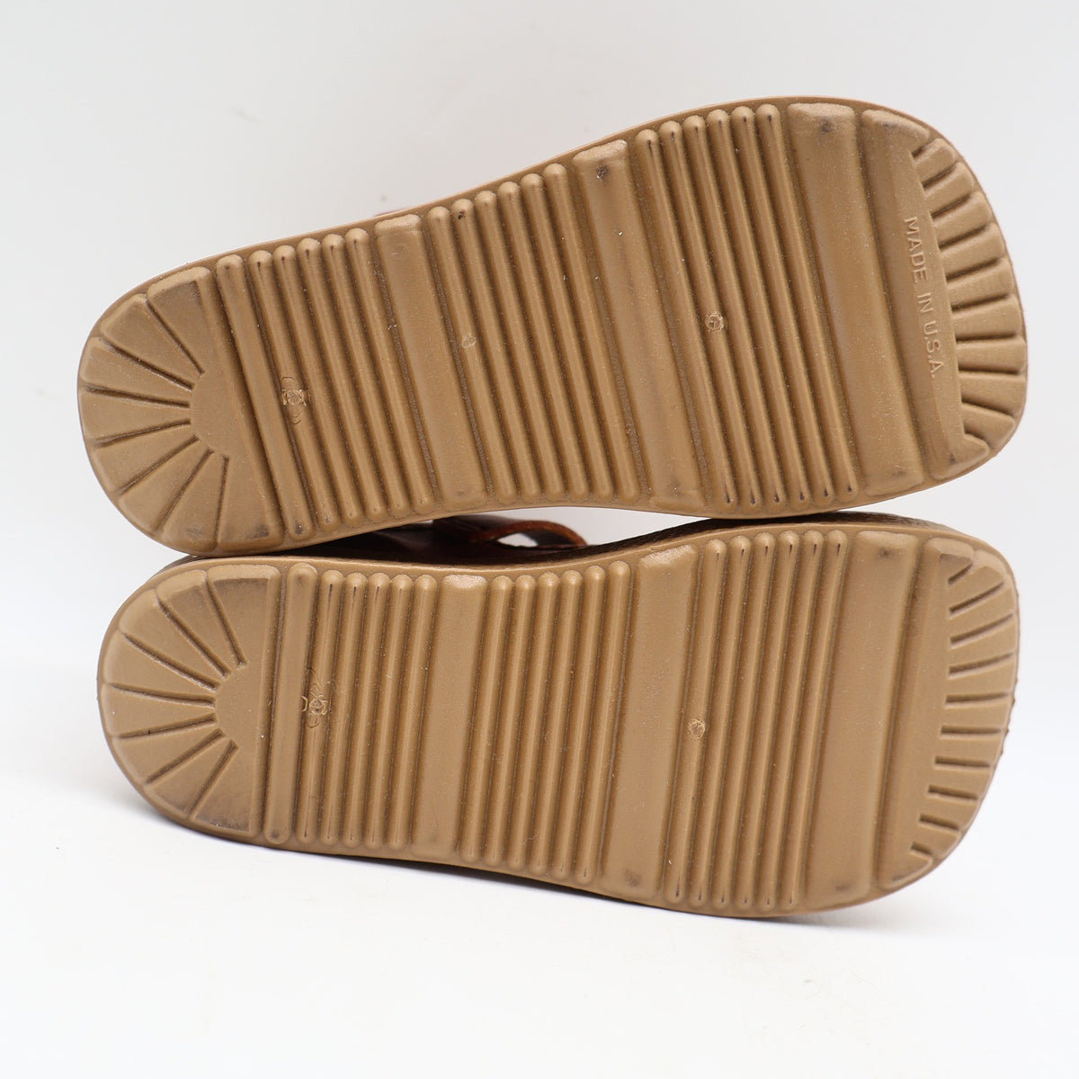 Candy Kids T-Strap Shoes Toddler 7 Vintage Brown Faux Leather USA Deadstock - take2supply