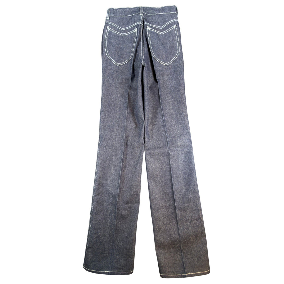 California Babe Jeans Womens 7 Blue Cotton High Waist Flare Vintage 70s - take2supply