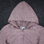 Southern Lady Womens XL Pink Marled Full Zip Hoodie Long Sleeve NWT - take2supply