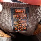 Worx 5606 Steel Toe Work Boots Mens 8.5 Brown Leather Waterproof NWT - take2supply