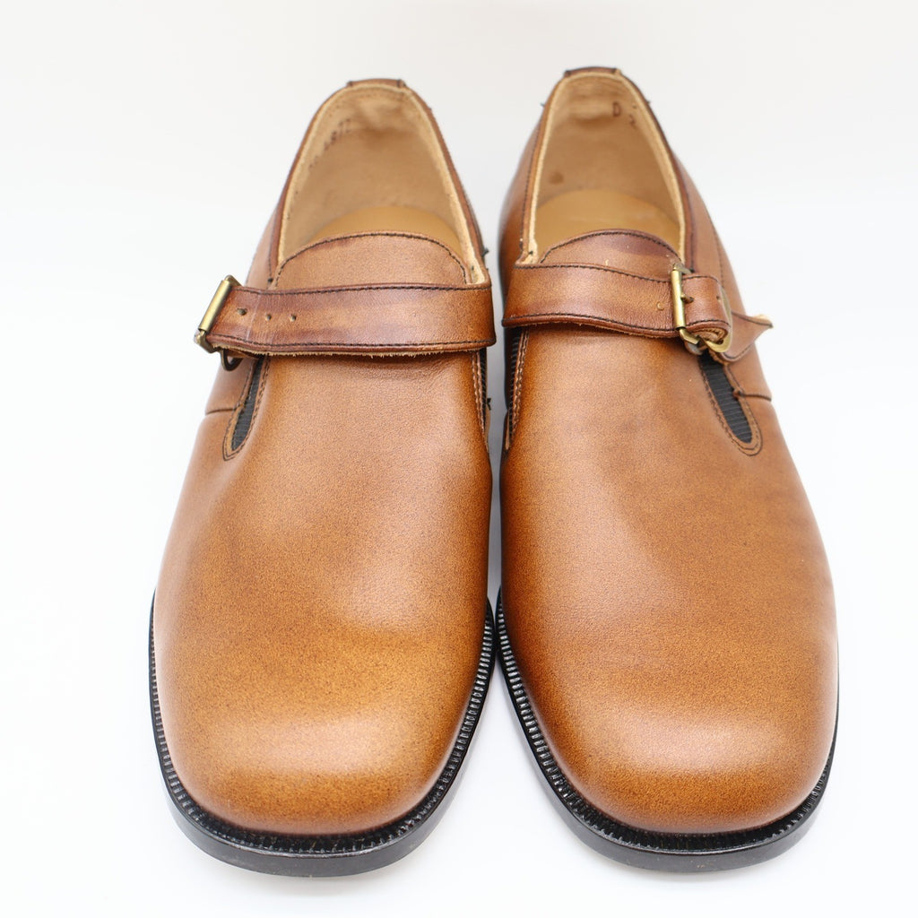 Young Explorers by Lyons Boys 13.5 Vintage Deadstock Leather Monk Strap Loafers - take2supply