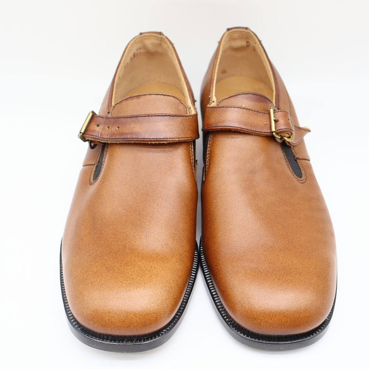 Young Explorers by Lyons Boys 13.5 Vintage Deadstock Leather Monk Strap Loafers - take2supply