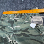 John Deere Carpenter Pants Boys 14 Y2K Camo Canvas Woodland Workwear Deadstock - take2supply