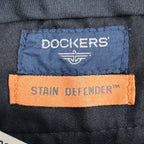 Dockers Khaki Pants Mens 33x30 Brown Pleated Cuffed Stain Defender Classic Fit - take2supply