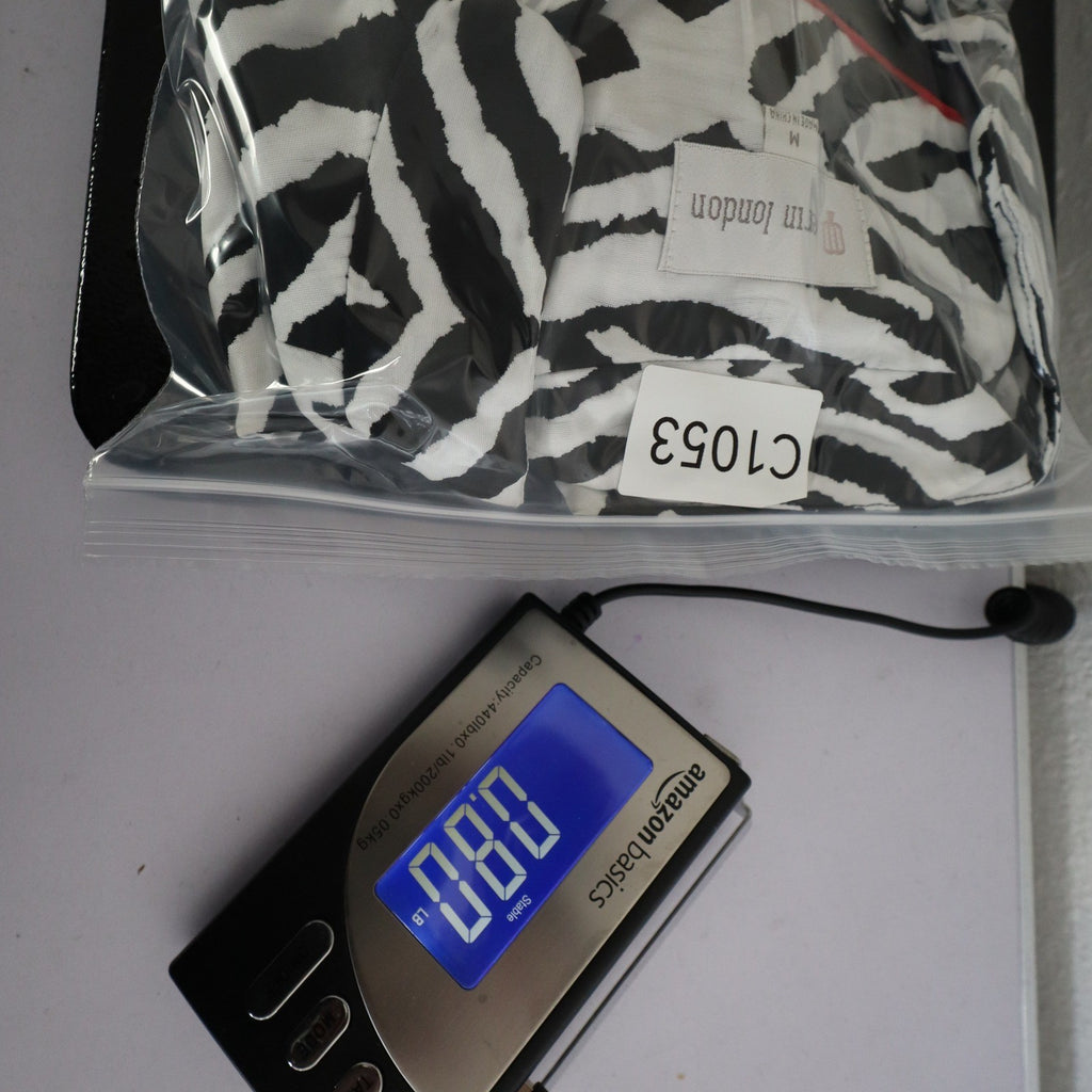 Erin London Zebra Print Blazer Women Size M NWT Black White Animal Coat - take2supply