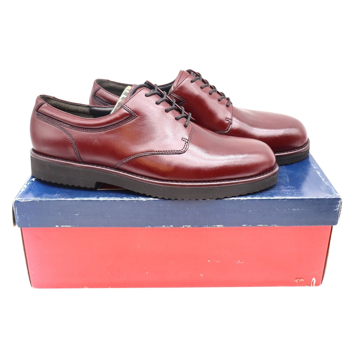 Dexter Hamilton Dress Casuals Mens 10 M Burgundy Polished Leather Oxfords - take2supply
