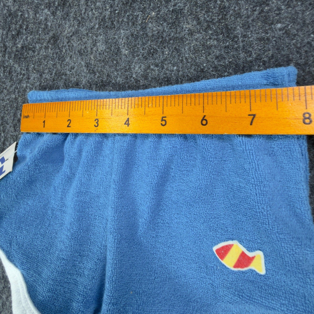 Toddy Winks Vintage 70s Terry Cloth Shorts Baby 6 MO Blue NWT USA - take2supply