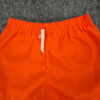 Fruit of the Loom Vintage 70s Gym Shorts Boys XS Orange Cotton NWT - take2supply