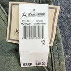John Deere Carpenter Pants Boys 12 Y2K Camo Cotton Canvas Deadstock FA213CJD - take2supply