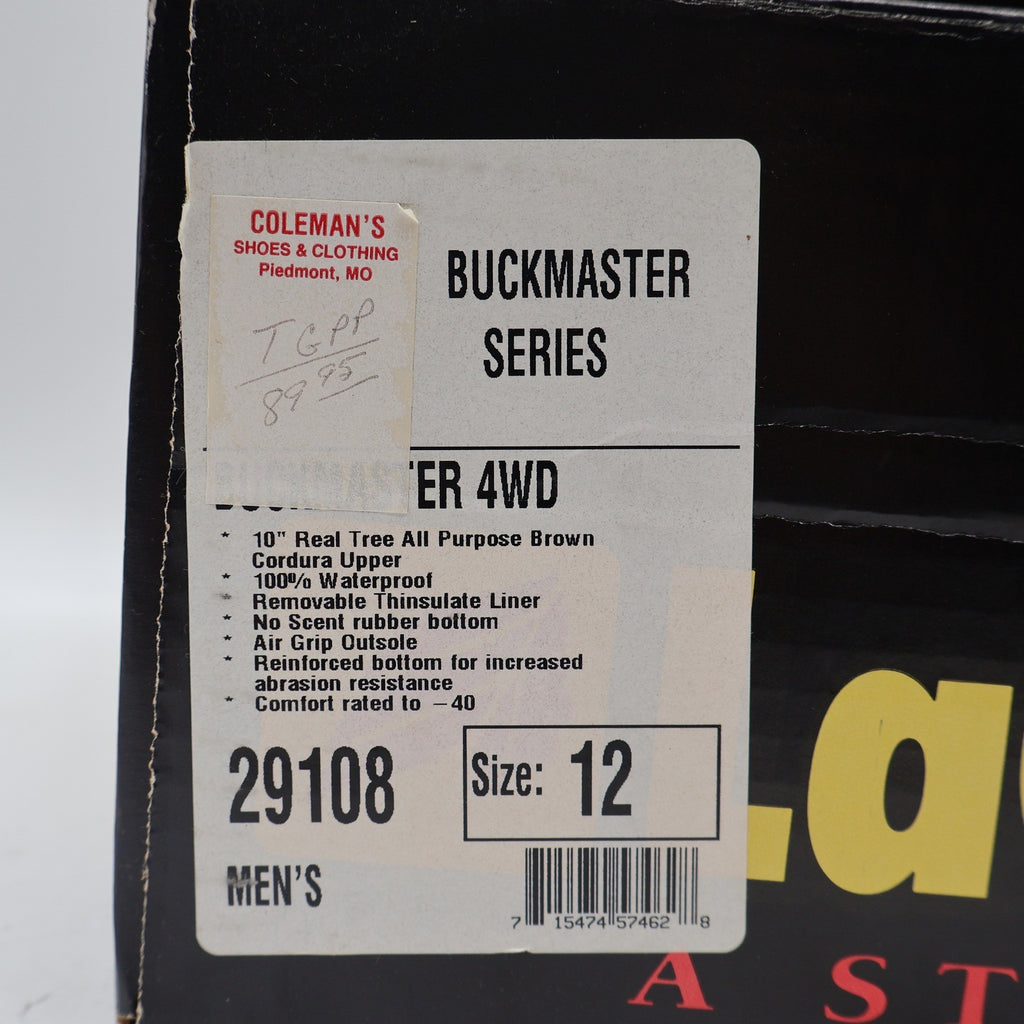 LaCrosse Buckmaster 4WD Hunting Boots Mens 12 Camo Waterproof Thinsulate USA - take2supply