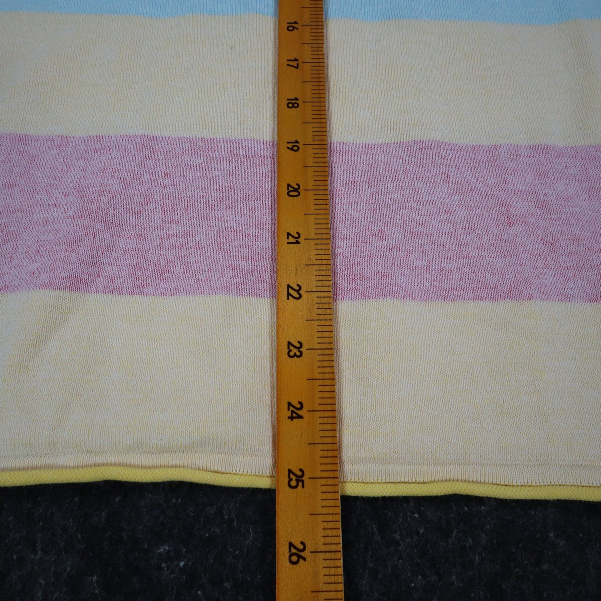 Variations Sweater Womens Large Multi Pastel Striped 3/4 Sleeve Cotton V1860 - take2supply