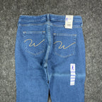 Wrangler Y2K Cowboy Cut Jeans Womens 7/8 x 34 Blue Denim Bootcut NWT - take2supply