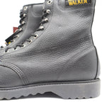 Walker SafetyFirst Steel Toe Work Boots Mens 13 D Vintage 90s USA Black Leather - take2supply