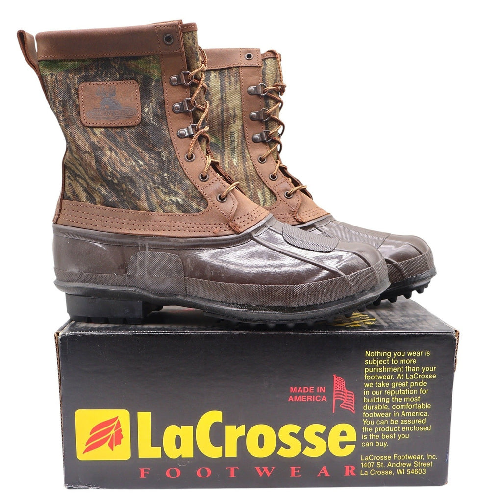 LaCrosse Buckmaster 4WD Hunting Boots Mens 12 Camo Waterproof Thinsulate USA - take2supply