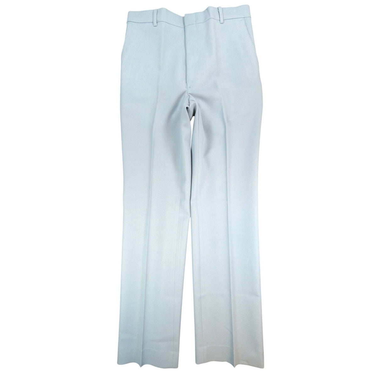 Dee Cee 70s Dress Pants Mens 31x32 Light Blue Stretch Polyester Vintage NEW - take2supply