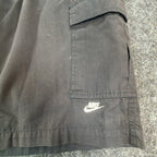 Nike Men's Black Cargo Shorts Vintage 2005 Cotton Tactical Utility - take2supply