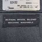 Levi's Travelers Dress Pants Mens 32x32 Vintage 80s Gray Wool Blend Pleated NWT - take2supply