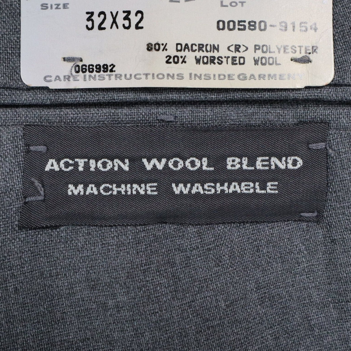 Levi's Travelers Dress Pants Mens 32x32 Vintage 80s Gray Wool Blend Pleated NWT - take2supply