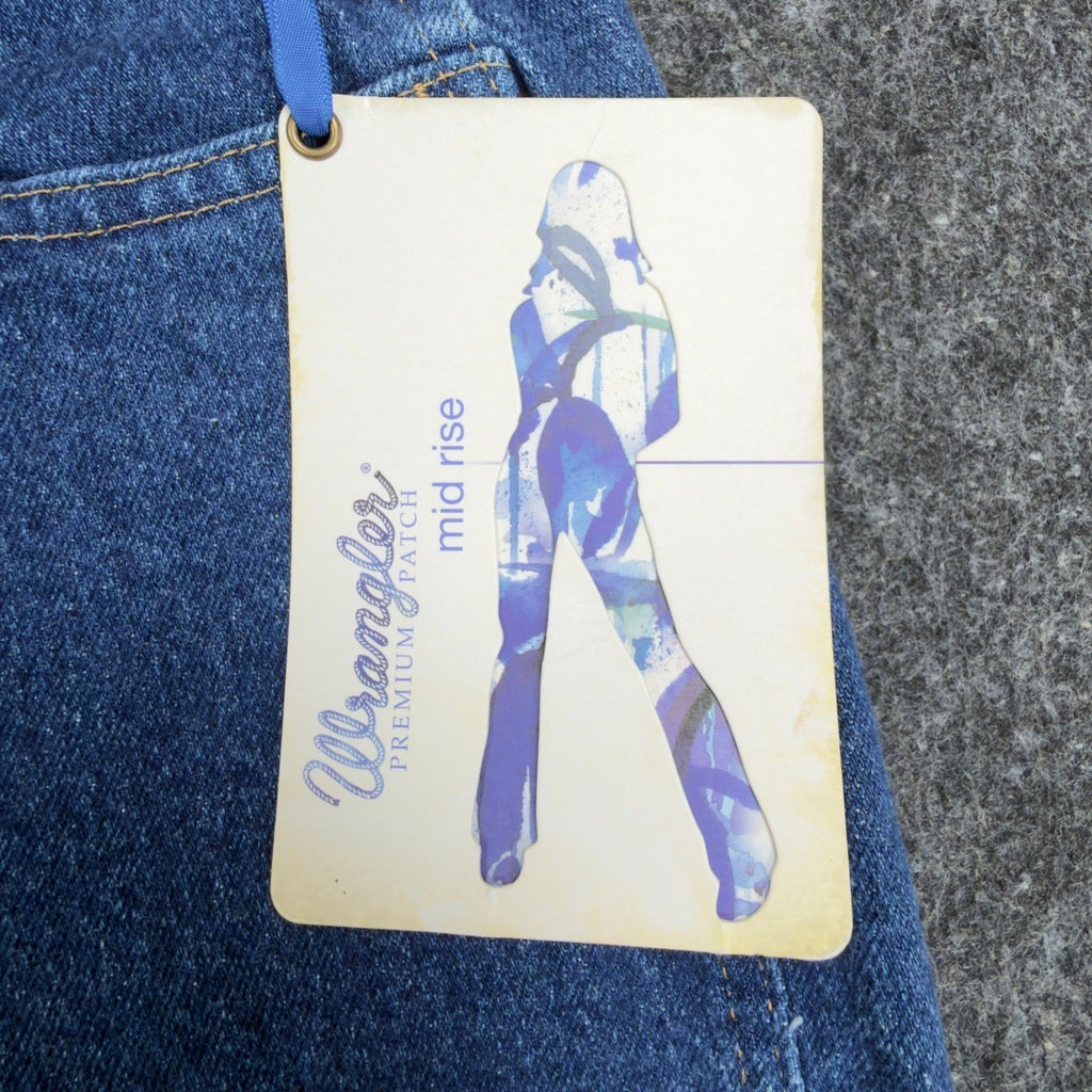 Wrangler Y2K Cowboy Cut Jeans Womens 9/10x34 Blue Denim Bootcut New C717 - take2supply