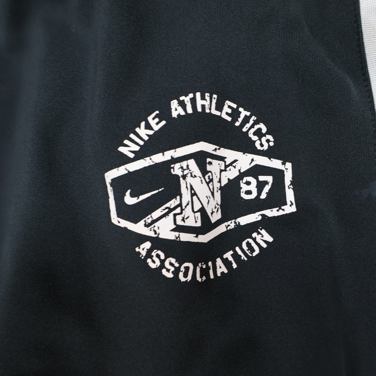 Nike Track Pants Girls M Black Excellent Side Stripe Athletics Logo - take2supply