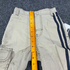 Tommy Hilfiger Y2K Cargo Shorts Boys 6 Khaki Cotton Nylon NWT New - take2supply